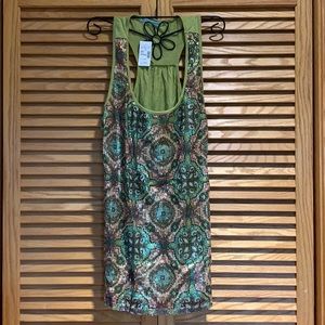 Green sequin tank top XL Maurices